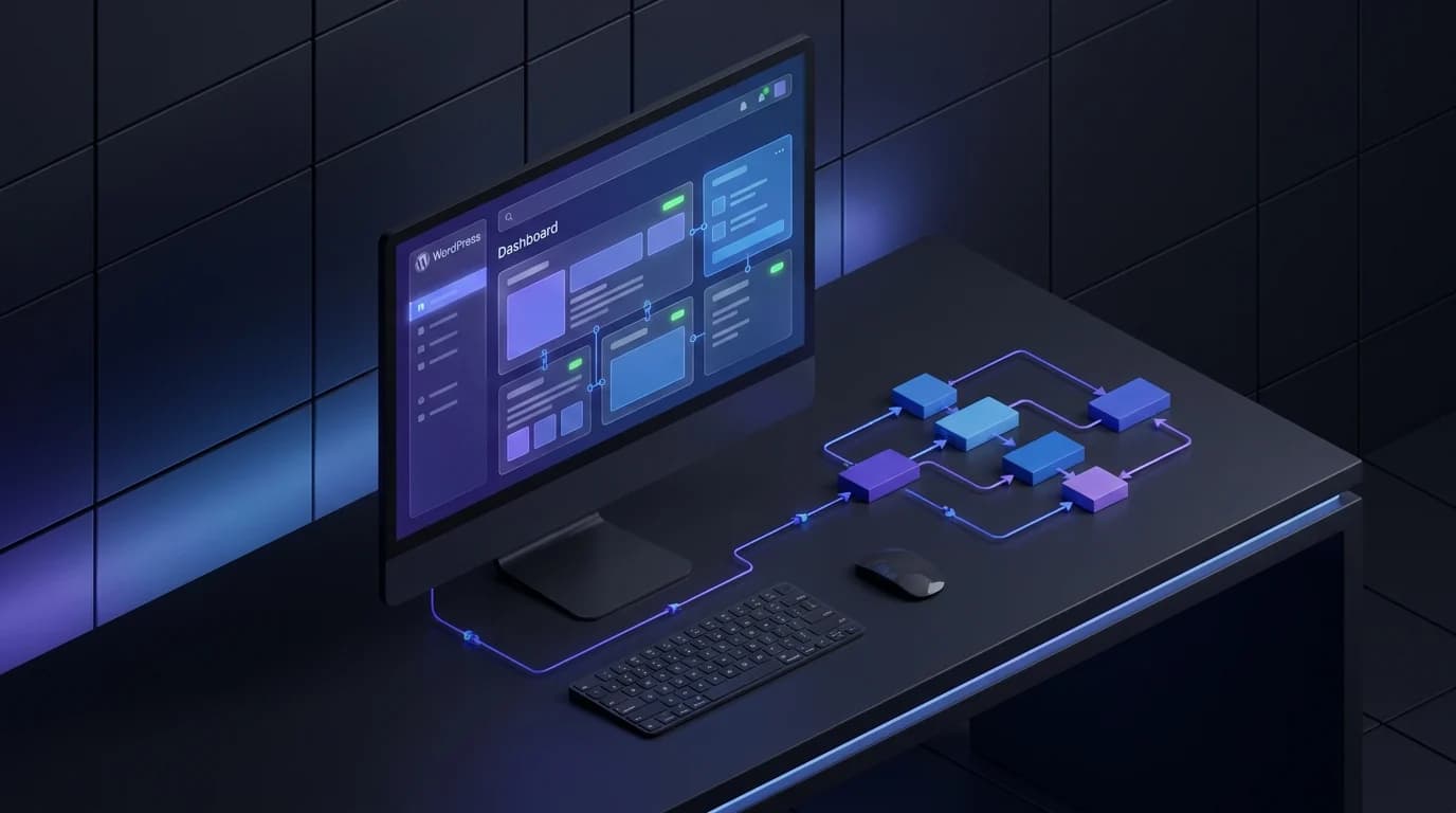 Autoblogger AI WordPress plugin setup workflow on a WordPress site