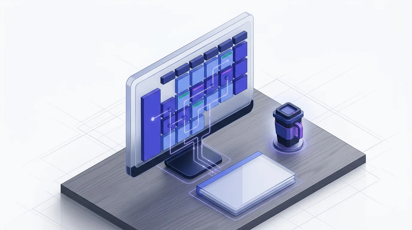 Planification d'une stratégie éditoriale pour blog WordPress sur un bureau organisé