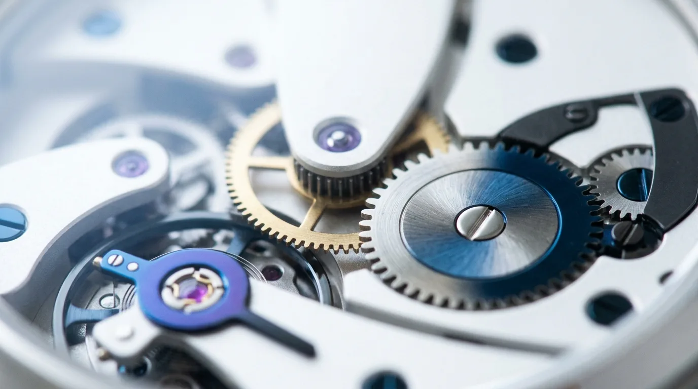 Two interconnected gears representing off page seo and on page seo